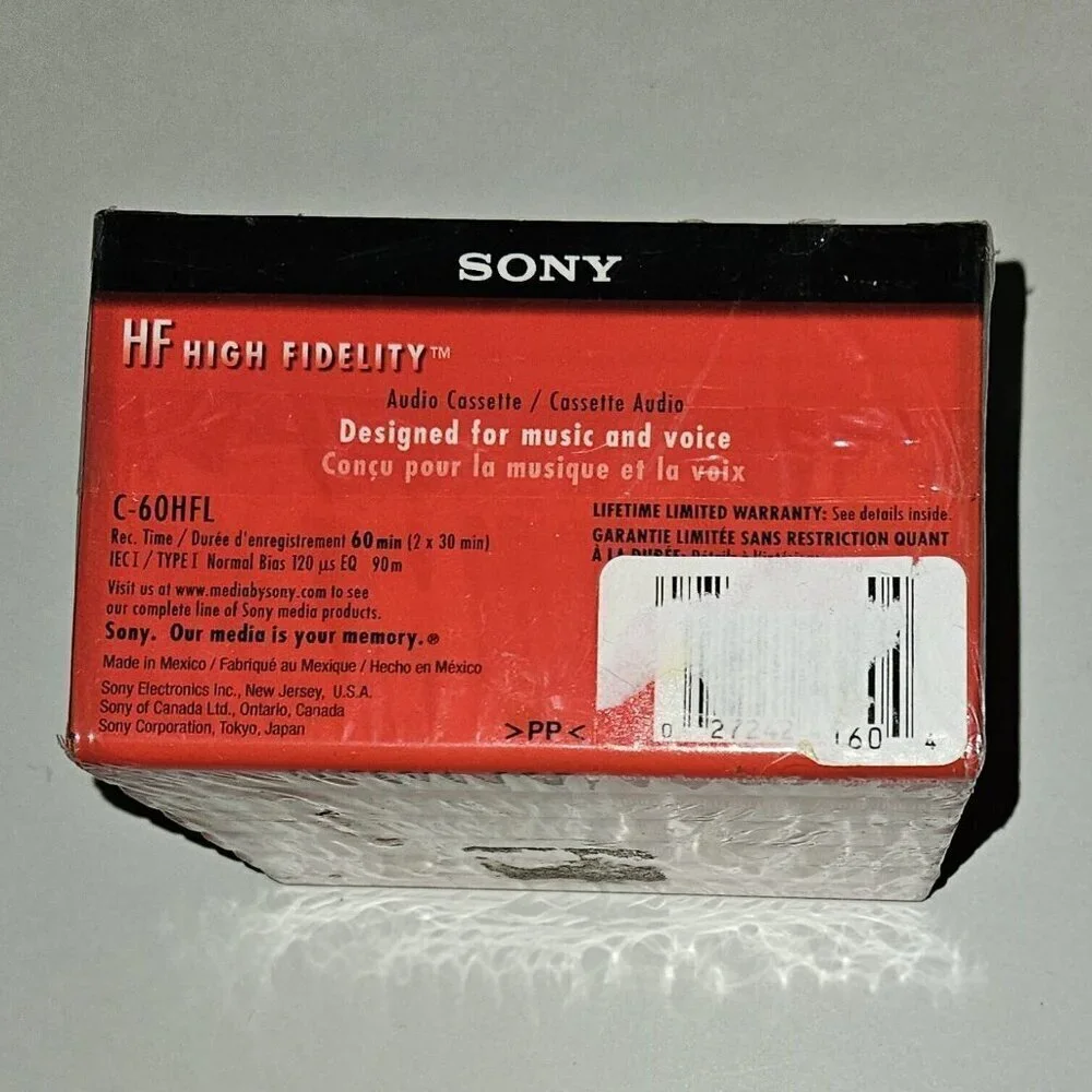 12 Sony Audio Cassette Tapes Blank Lot 60 90 Minutes Normal Bias FACTORY SEALED